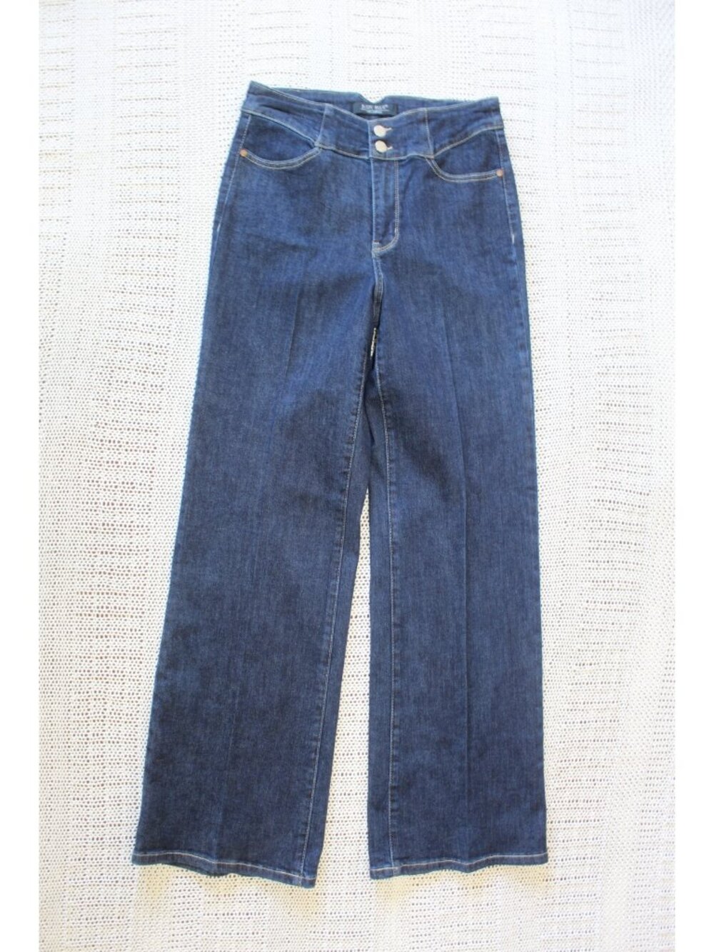 Judy Blue Wide Leg Women's Denim Size 7/28 Blue Jeans Casual Cowgirl Inseam 32"